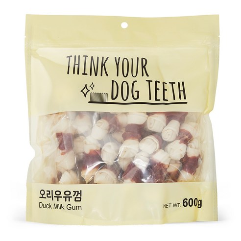 띵크유어도그티 강아지 딩고껌 대용량, 오리우유, 600g, 1개 오리우유, 600g, 1개
