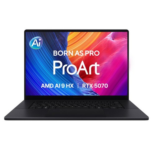 에이수스 2026 프로아트 P16 라이젠 AI 라이젠 AI 300 시리즈 지포스 RTX 5070, H7606WP-SR331W, WIN11 Home, 64GB, 1TB, 나노 블랙