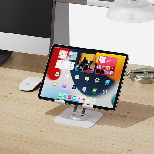 윌코 360도 회전 2단 높이조절 태블릿 거치대 스탠드 이미지 4