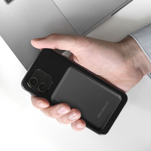 지오맥스 초슬림 맥세이프 마그네틱 유무선 보조배터리 10000mAh 이미지 4