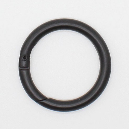 동대문단추왕 원터치 오픈형 컬러오링 30mm, 블랙, 1개