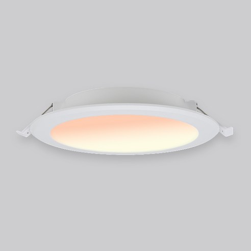 KDT LED 욕실 화장실 다운라이트 15W 150mm, 화이트 + 전구색