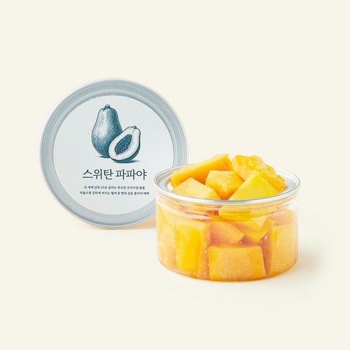 컷팅 스위탄 파파야, 200g, 1개