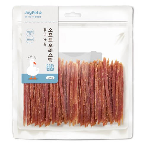 조이펫 강아지 풍미가득 건강한 육포, 200g, 1개, 소프트 오리스틱