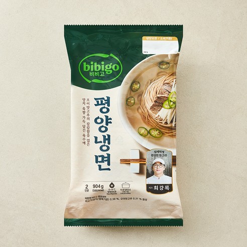 비비고 최강록 셰프 양지육수 평양냉면 2인분, 904g, 1개