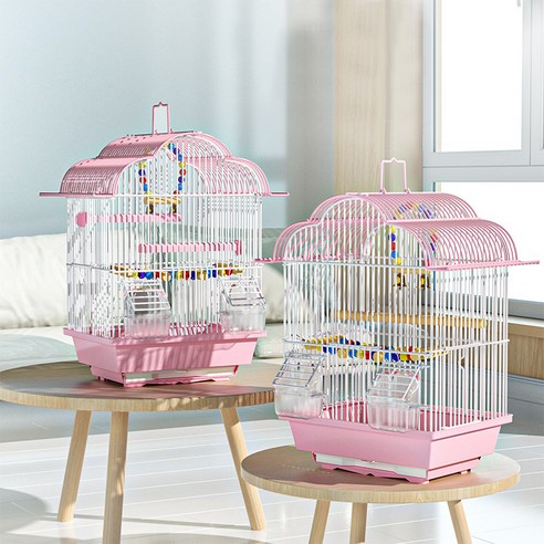Lanboer Clover 一體式鳥籠M, 1個, 粉紅色- 鳥籠| 酷澎