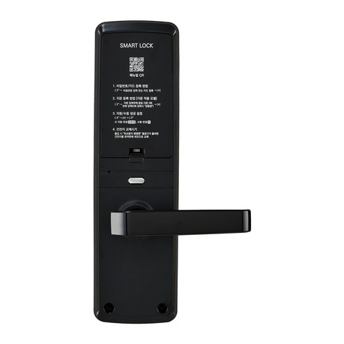 SSSAK 지문인식 무타공 라이트닝 손잡이 있음 도어락 AK-8000-F