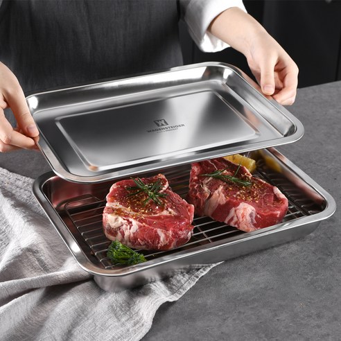 바겐슈타이거 연마제 없는 스텐 사각 트레이 세트 깊은형 후기 분석 - 실사용 예시