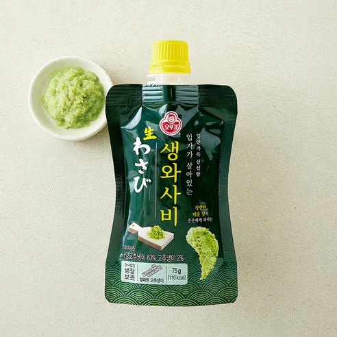 오뚜기 입자가 살아있는 생와사비, 75g, 1개
