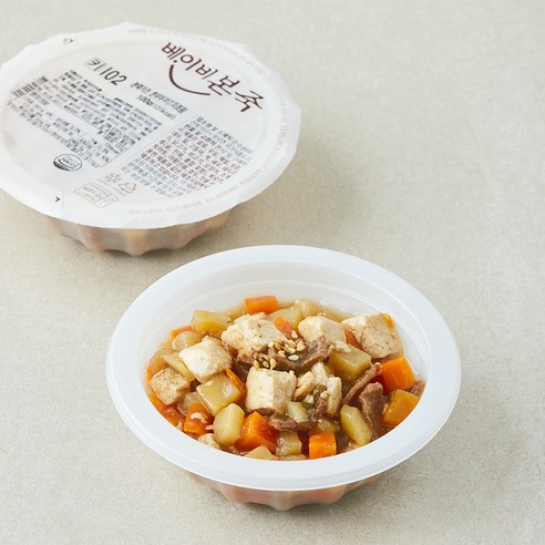 본죽키즈 한우 두부 감자조림, 100g, 1개 100g, 1개