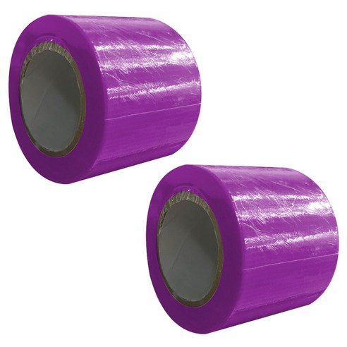 월드크린 고접착 강력 면테이프 퍼플 50mm x 10m, 2개
