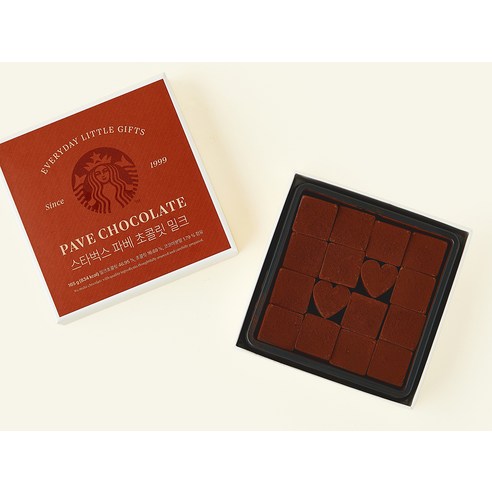 스타벅스 파베 초콜릿 밀크 16개입 (냉동), 165g, 1개 후기 분석 - 개별 단면 디테일