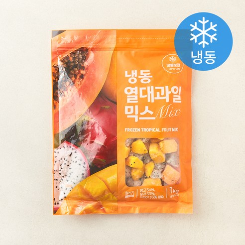 베트남산 열대과일 믹스 (냉동), 1개, 1kg