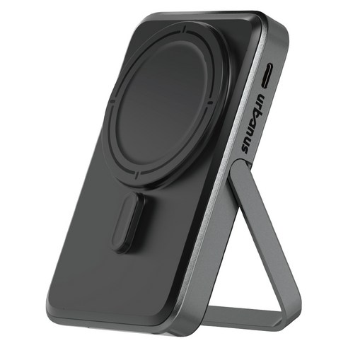 어반어스 Qi2 PD 22.5W 고속 맥세이프 핸드폰 거치대 보조배터리 C타입, 블랙, UB-DAPD15SD10