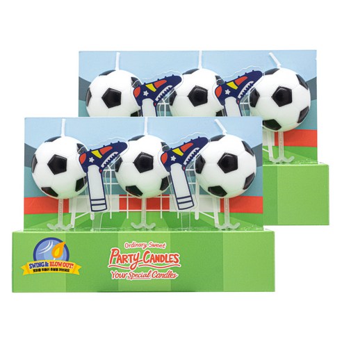 유어캔들 플레이 파티초 발로차 Soccer, 혼합색상, 2개
