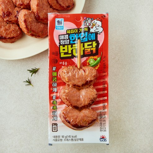 대림선 한입에 반하닭 매콤청양, 90g, 1개입, 1개