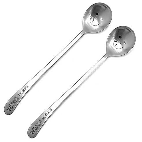 Wingkeo Hwachae Rongseupun , Honhap Color , 2 Pack (윙커 화채 롱스푼, 혼합색상, 2개)