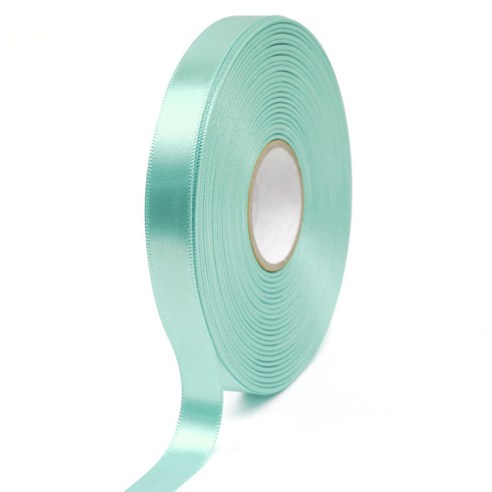 포포팬시 뭉구 프리미엄 유광 단면 공단 리본 15mm, 26 민트, 1개, 45m