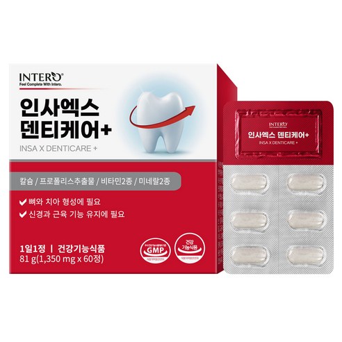 인테로 인사엑스 덴티케어+, 1개, 60정