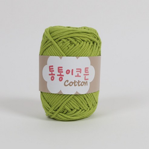 앵콜스 통통이 코튼 뜨개실, 23 완두콩통통, 1개