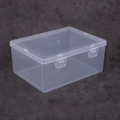 벤프 Case 포카 잠금 보관함 대형, 투명, 1개