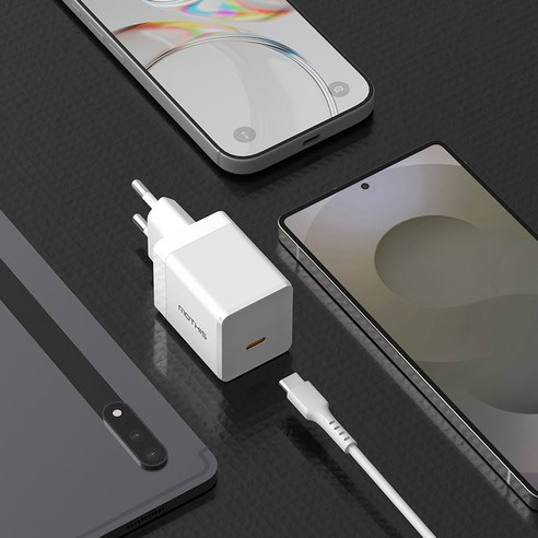 모디스 45W GaN PD 3.0 PPS 초고속 충전기 어댑터 + C to C 60W 케이블 1.5m 세트 이미지 2