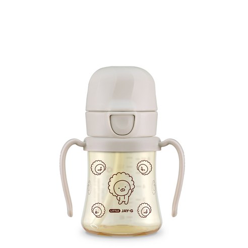 그로미미 카카오프렌즈 PPSU 빨대컵, 200ml, 1개, 얼그레이