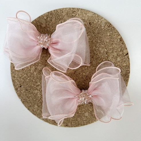 비솔 로얄 리본 집게 머리핀 A 2p