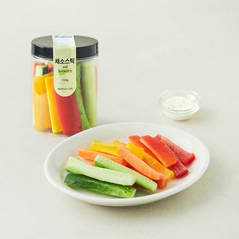 세끼판다 판다의 채소스틱 + 차지키소스 세트 250g, 1세트