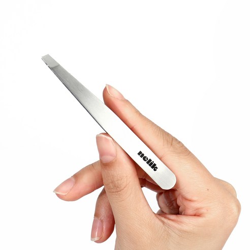 넬릭 전문가용 눈썹 사선형 트위저 족집게 이미지 4