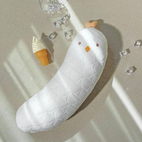 베베누보 유아용 닿자마자 시원한 듀라론 포르페 냉감 바디필로우 꼬꼬 인형, 랜덤발송(패턴)