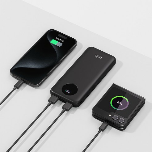 알로코리아 고속충전 보조배터리 C타입 10000mah 후기 분석 - 제품 후면 정보