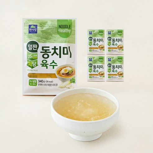 면사랑 덜 짠 저당 동치미육수 5개입, 1.7kg, 1개