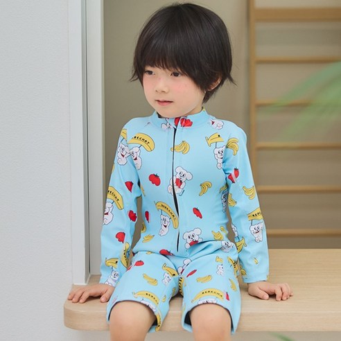 아이엠베베 아동용 앙팡 체온 보호 올인원 UV차단 베베샤 래쉬가드