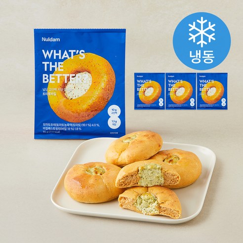 널담 고단백 저당 쫀득빵 토마토바질 (냉동), 85g, 4개, 1개입