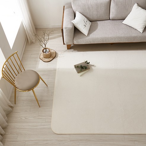 이니띠움 소프트 라운드 러그 후기 분석 - 미끄럼 방지 바닥면 상세