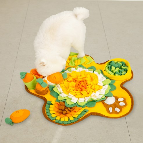 레토 강아지 플라워 당근밭 담요 매트 노즈위크 장난감 솔직 후기 | 실사용자 리뷰 분석 - 상품 이미지 3