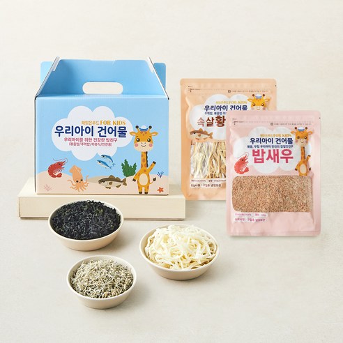 해맑은푸드 우리아이 건어물 5종 선물세트, 1세트, 540g
