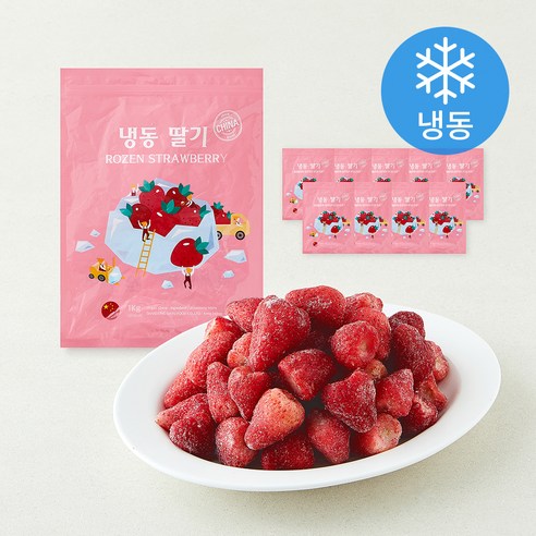 웰프레쉬 딸기 (냉동), 10개, 1kg