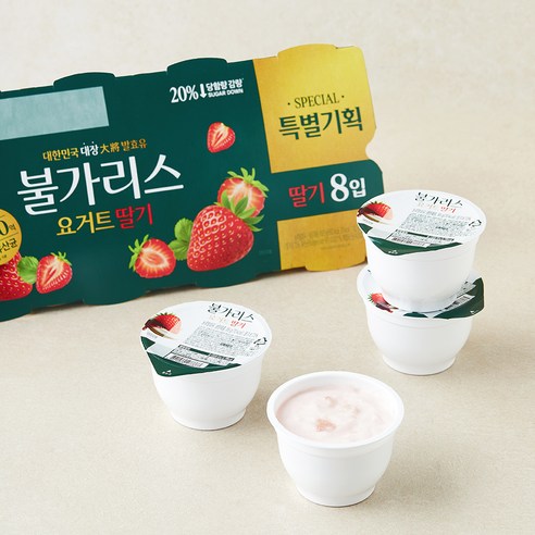 남양유업주식회사 불가리스 요거트 딸기 8개입, 680g, 1개