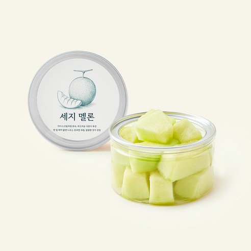 온브릭스 주식회사 농업회사법인 컷팅 세지 멜론, 1개, 200g