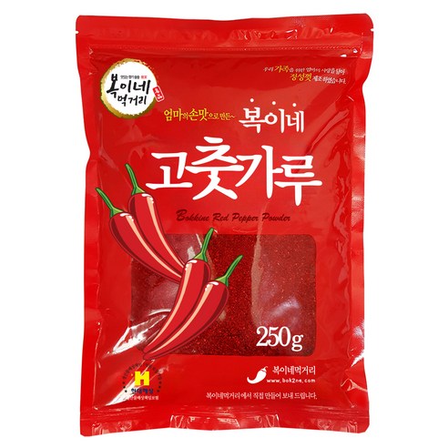 복이네먹거리 중국산 고춧가루 보통맛 김치용 일반, 250g, 1개