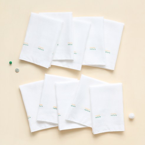 아기 피부를 위한 가장 부드러운 선택 맘스네이처 대나무 가제 손수건
