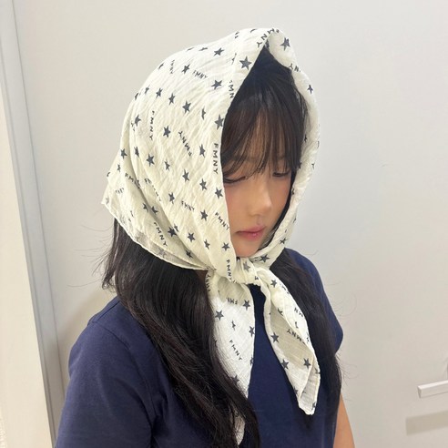 깨비다 스타 별 반다나 두건 스카프
