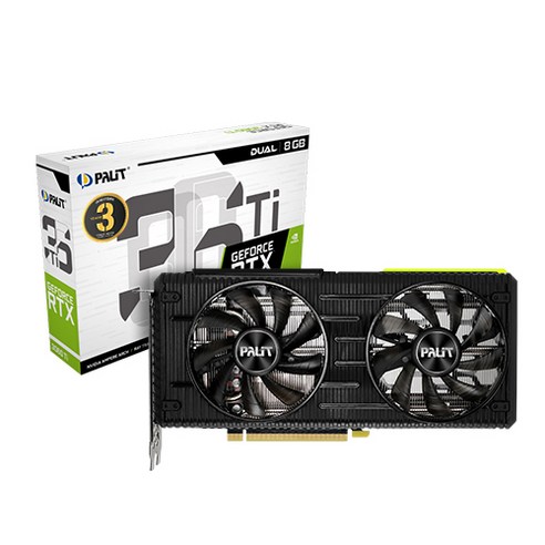 PALiT GeForce 顯卡RTX 3060 Ti Dual D6 8GB LHR (STCOM), 單品- 顯示