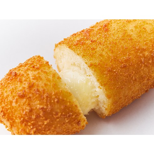 명랑 통모짜 핫도그의 늘어나는 치즈 단면 이미지