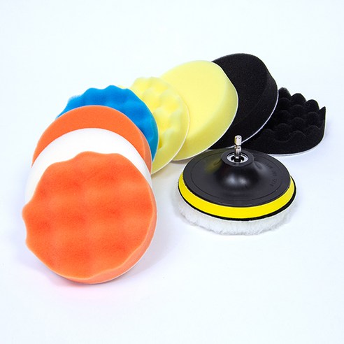 지오비즈 전동드릴용 광택 스펀지 패드 125mm 11종 세트 이미지 2