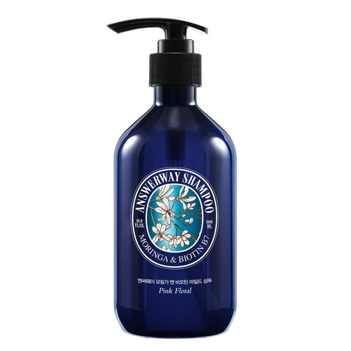 앤써웨이 모링가 앤 비오틴 샴푸 핑크 플로랄향, 500ml, 1개