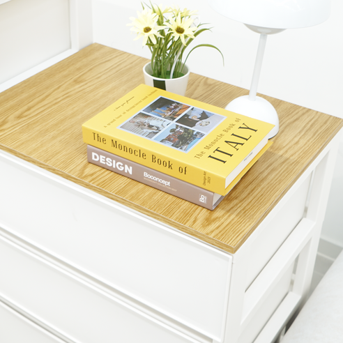 엠비코 우든 와이드 우드상판 서랍장 후기 분석 - 측면 프레임 디테일