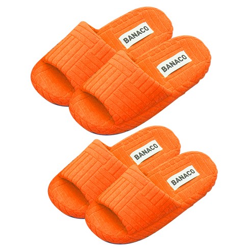 비비드 테리 룸 슬리퍼, Orange, 1개